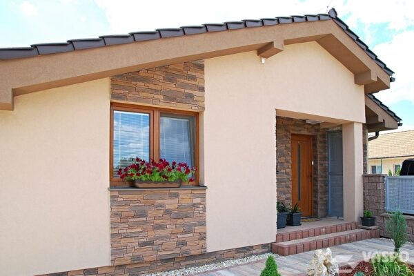 fassaden dekor mit slate castle brown