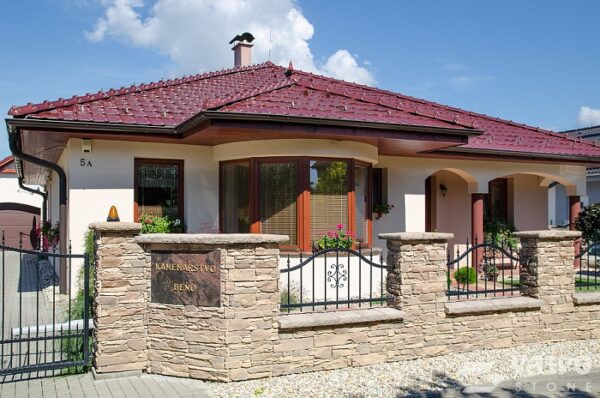 rock folded multi light brown im aussenbereich als mauerverkleidung