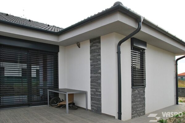 steinverblender quarry stone black fassaden detaildekor
