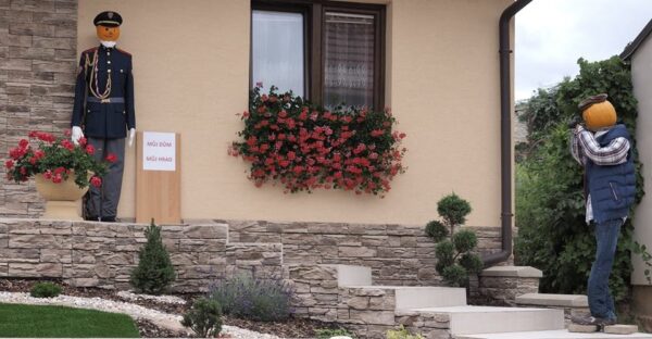 verblender rock folded multi light brown zur verkleidung der haus fassade und eines treppenaufgangs