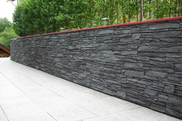 wandverblender shale grey aussen sichtschutz mauer wand nicht verfugt 1.2