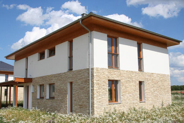 wandverblender shale mit ecksteinen außen haus fassade wand nicht verfugt