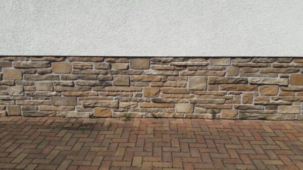 wandverblender split sandstone mix 094 haus sockel verkleidung mit wei├ƒer fuge