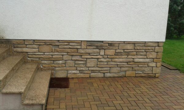 wandverblender split sandstone mix haus sockel verkleidung