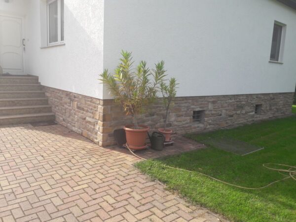 wandverkleidung split sandstone mix haus sockel und treppen aufgangs verkleidung 1