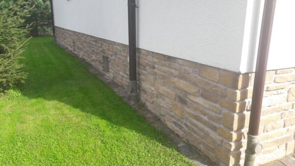 wandverkleidung split sandstone mix haus sockel verkleidung
