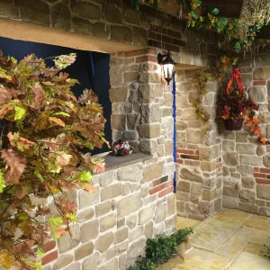 wandverblender mediteran naturstein nachbildung mix toscana außen haus wand fassaden verkleidung