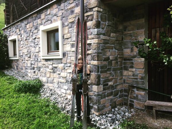 wandverblender mix alpina mit ecksteinen au├ƒen haus wand fassaden verkleidung verfugt berghaus hu╠êtte mit person
