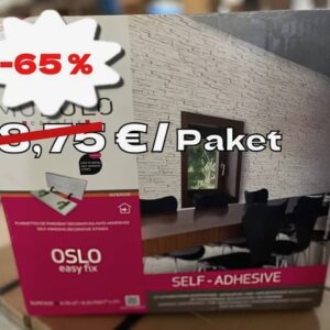 selbstklebender wandverblender aus gips–oslo easyfix moderne wandverkleidung für innenräume