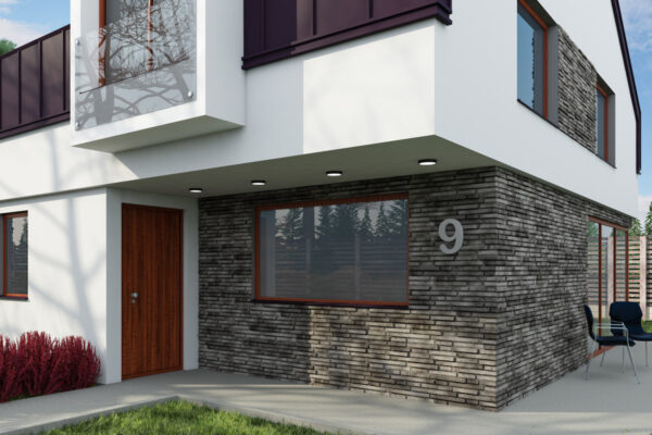 wandverblender dublin aussenbereich fassaden verkleidung bei modernem Haus