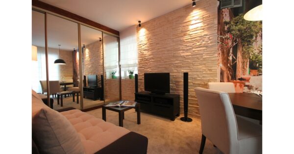 wandverblender creta gibsstein wohnzimmer fernsehwand verkleidung