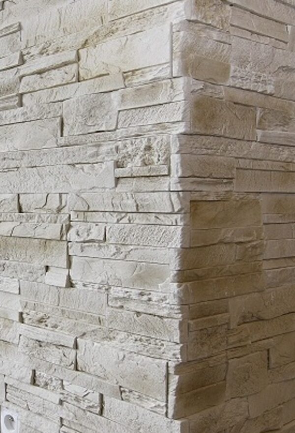 wandverblender creta weiss ecksteine detailbild