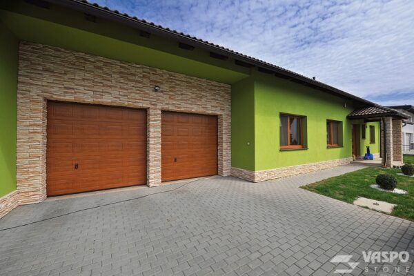 wandverblender rock fired light zur haus sockel und als garageneingangs verkleidung