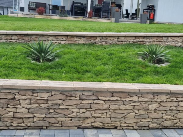 wandverblender rock vrsatec brown mauer verkleidung fuer den zen garten