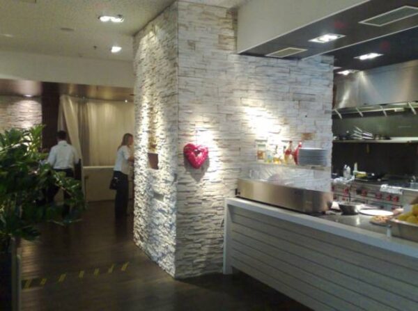 wandverblender slanec blend cream innen restaurant moderner wand dekor
