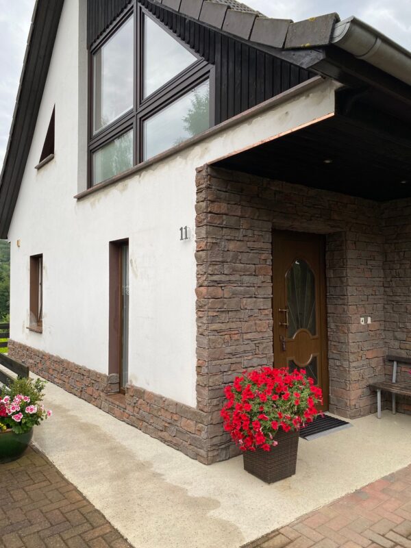 verblender lodge braun als haus eingangs verkleidung