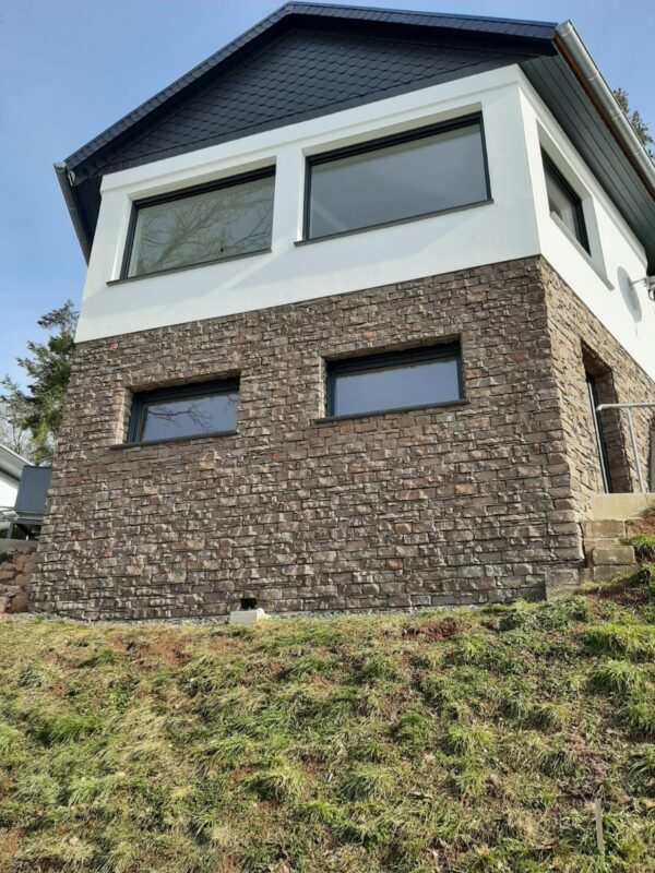 wandverblender lodge brown fuer die haus fassaden verkleidung