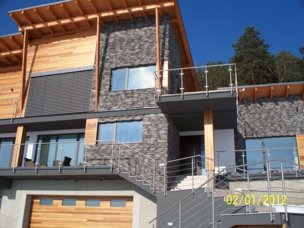 verblender biarritz farbe anthrazit nuanciert 60315 hausfassade teilverkleidung