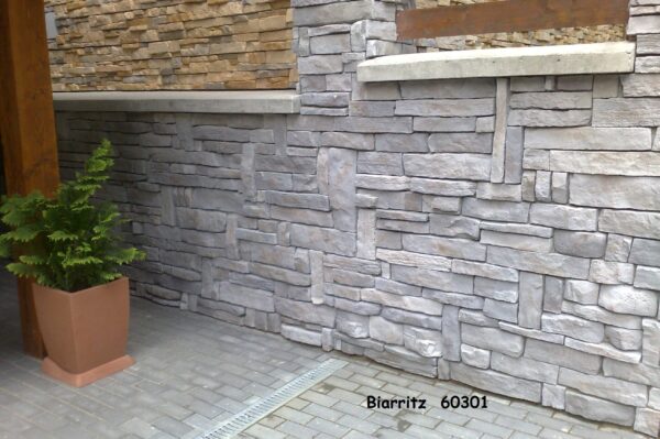 wandverblender biarritz farbe hellgrau mit braunen nuancen 60301 mauer und pfeiler