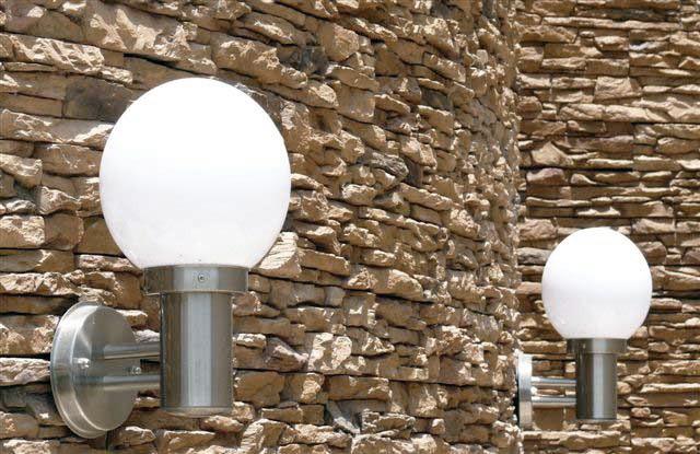 cordillera champagne aussenwand mit designlampen