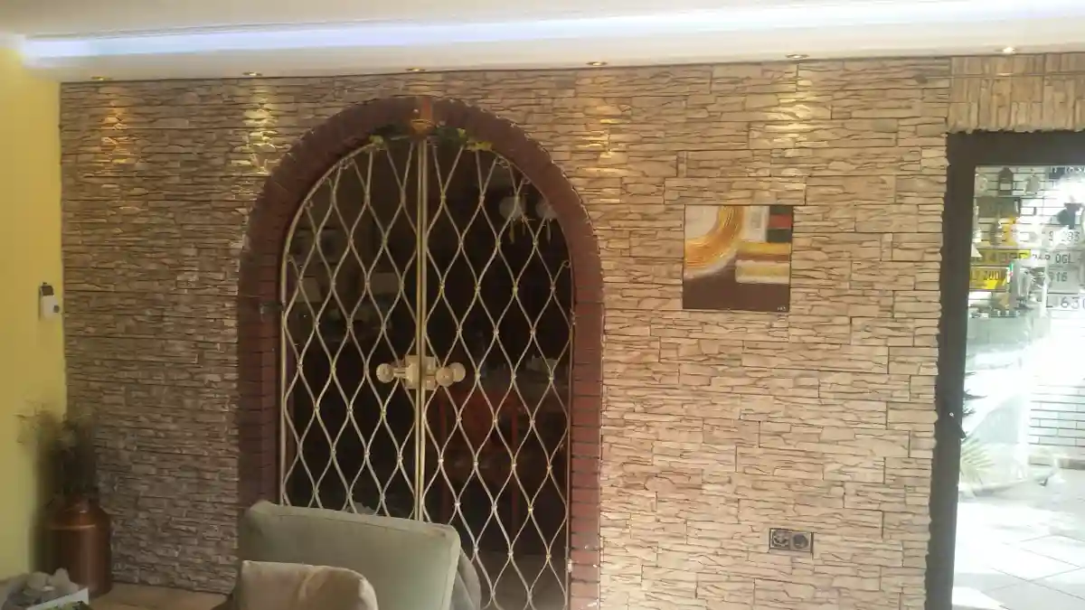 wandverblender cordiliera champagne wohnwand mit gittertür