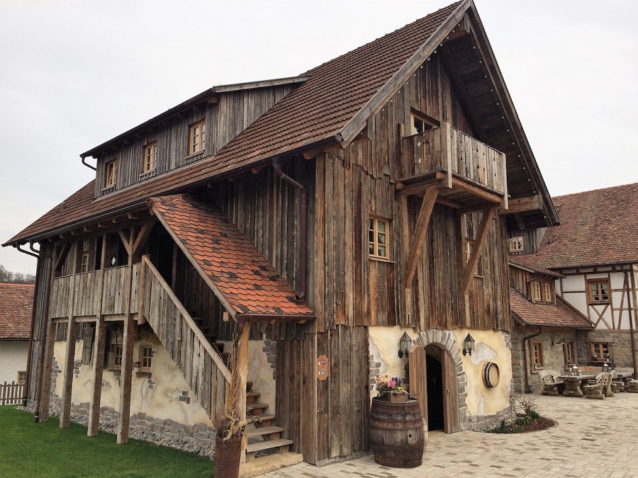 verblender mix grigio aussen haus sockel verkleidung bauernhaus