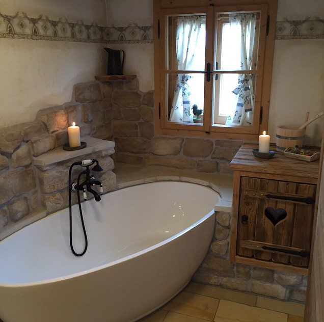 wandstein mix grigio innen badzimmer wand verkleidung grau verfugt